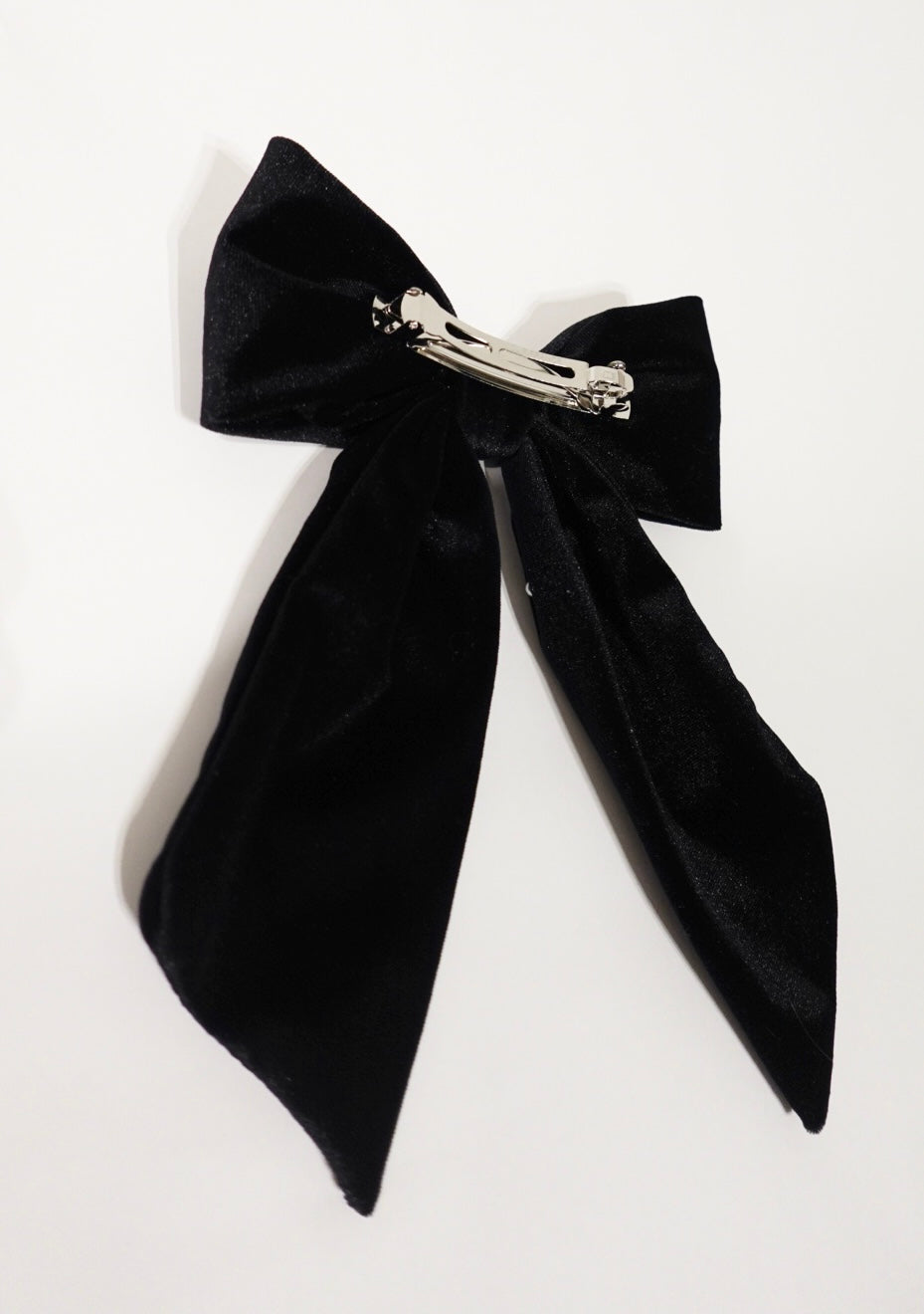 Velvet Pearl Ribbon Barrette – DAGUERREO