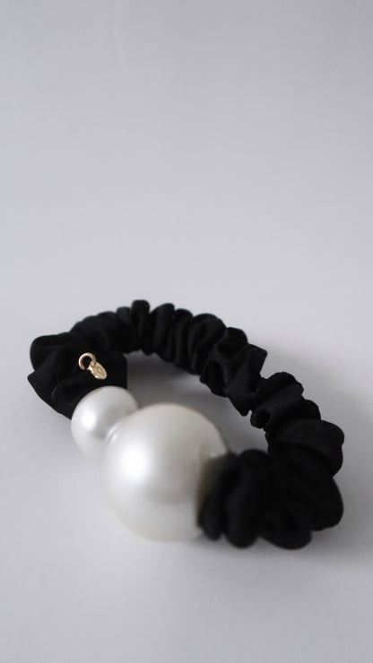 Dual Pearl Chouchou (Black)