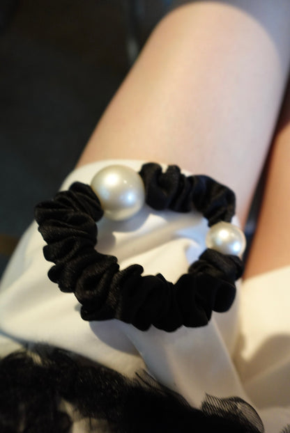 Dual Pearl Chouchou (Black)