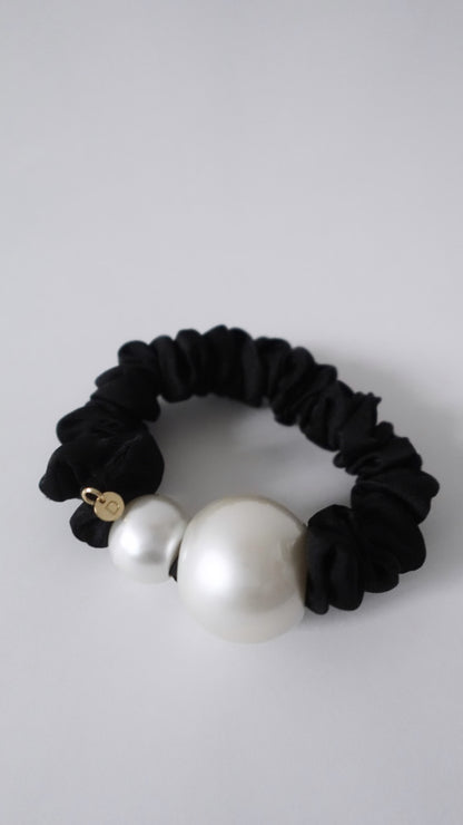 Dual Pearl Chouchou (Black)