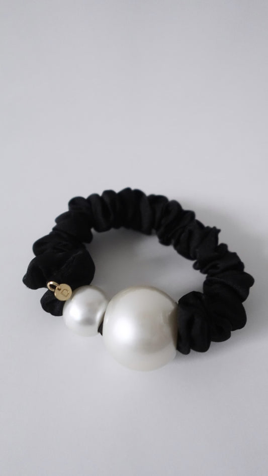 Dual Pearl Chouchou (Black)